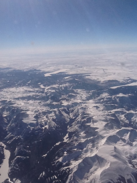 I always kind of freak out when flying to ski in the mountains. From the air, it looks impossible.