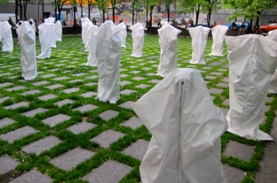 Installation outside Monument-National in Montreal