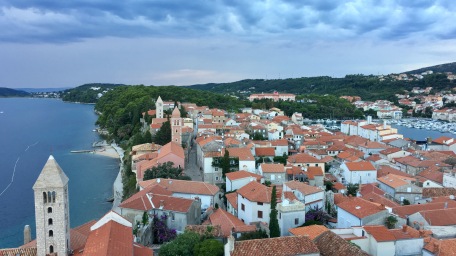 View from bell tower in Rab